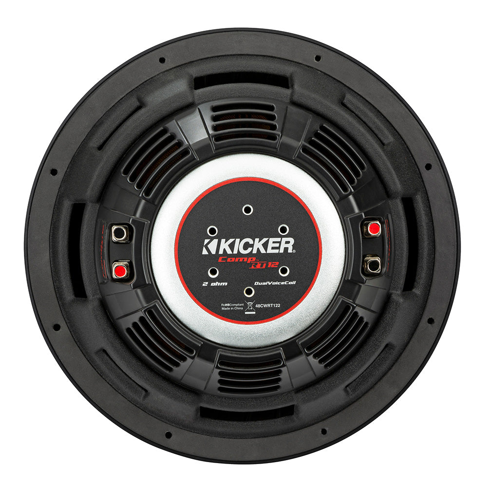 Suncoast Marine and Auto offers KICKER CompRT 12" Ultra Thin Subwoofer - 2-Ohm [48CWRT122]