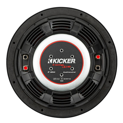 Suncoast Marine and Auto offers KICKER CompRT 10" Ultra Thin Subwoofer - 2-Ohm [48CWRT102]