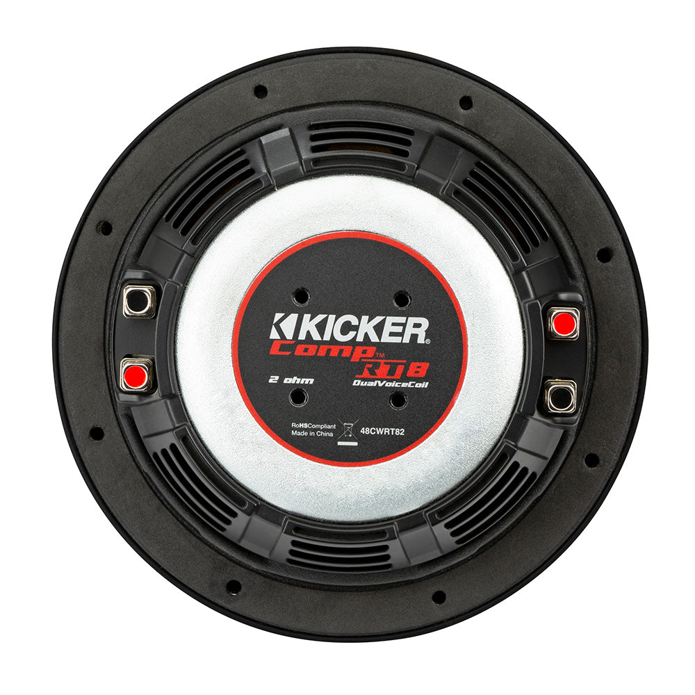 Suncoast Marine and Auto offers KICKER CompRT 8" Ultra Thin Subwoofer - 2-Ohm [48CWRT82]