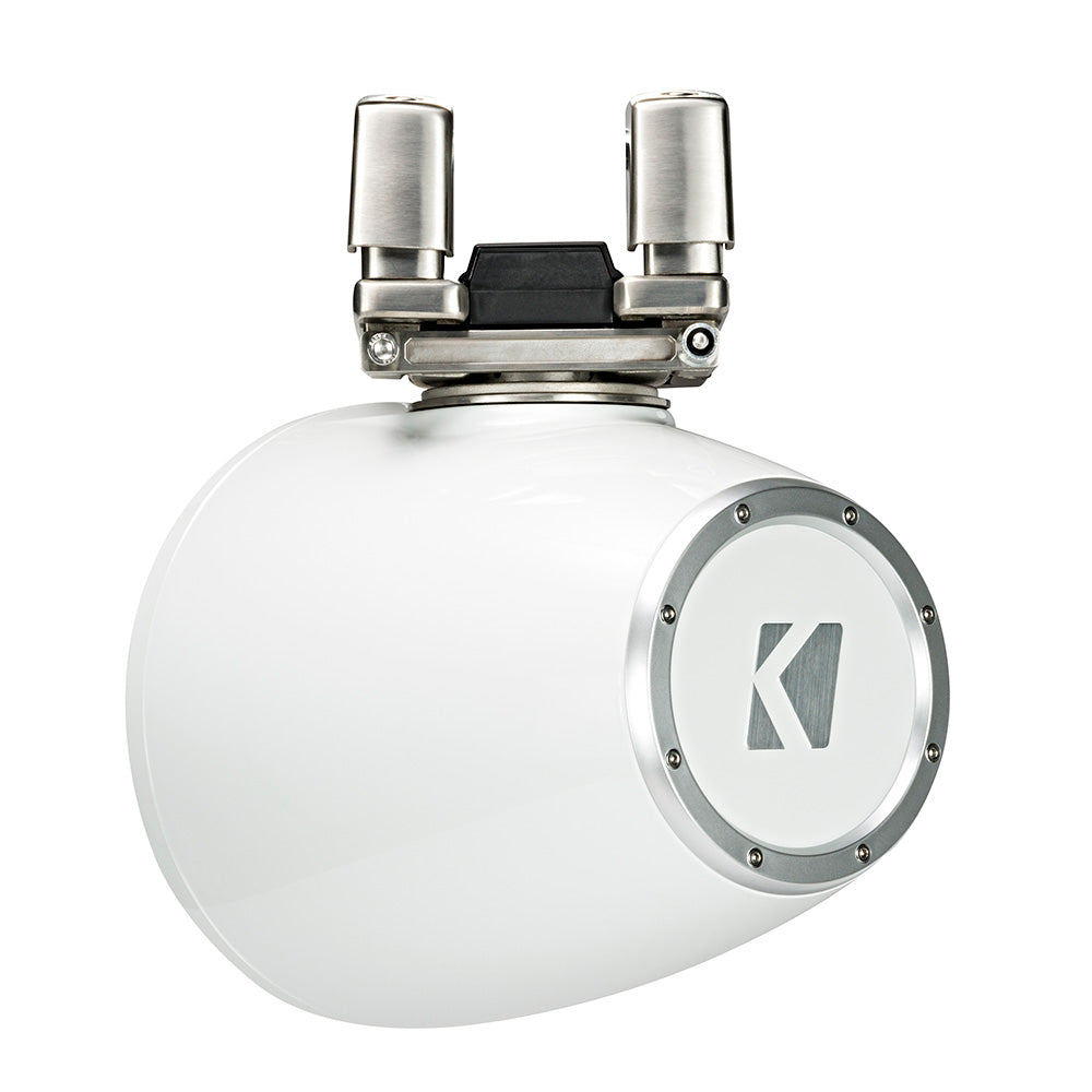 Suncoast Marine and Auto offers KICKER KMTC9 9" Horn Loaded Tower System - 4-Ohm, White [44KMTC94W]