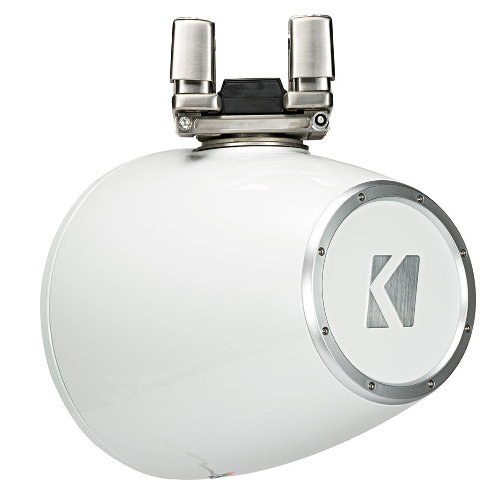 Suncoast Marine and Auto offers KICKER KMTC11 11" Horn Loaded Tower System - 4-Ohm, White [44KMTC114W]