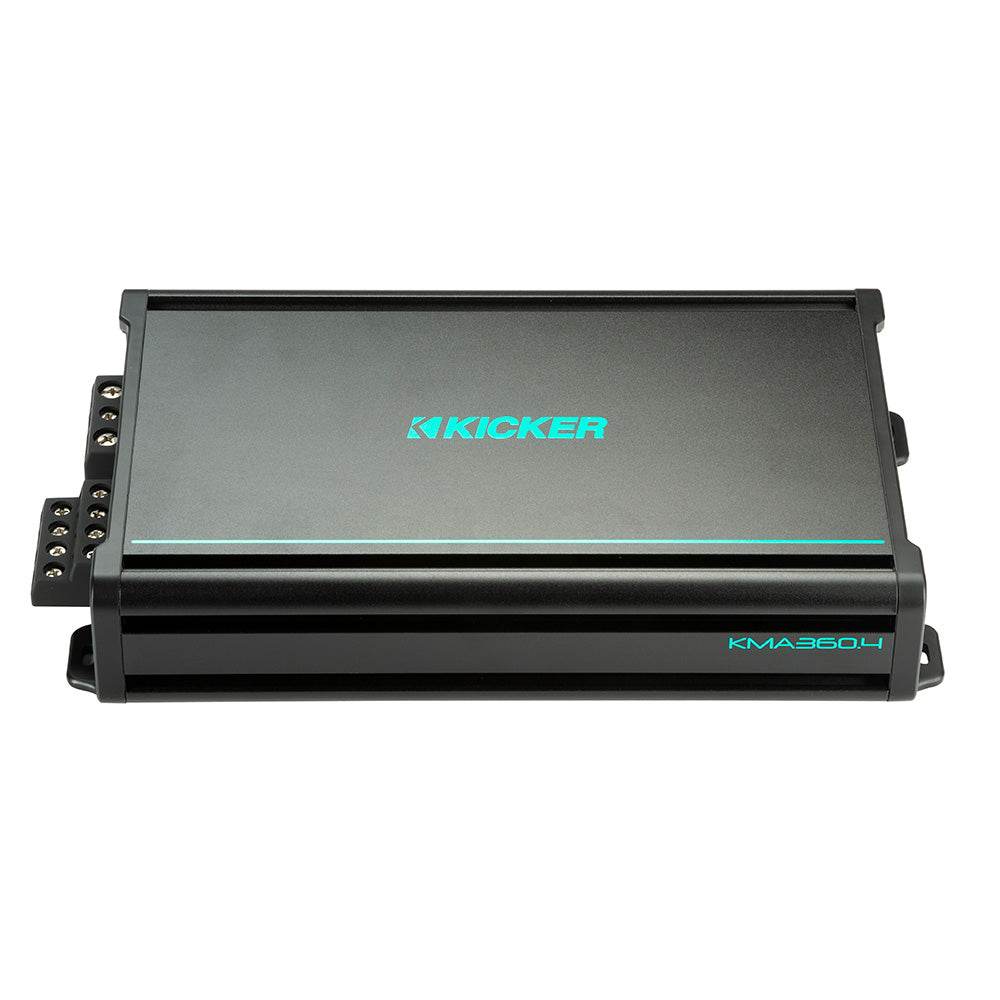 Suncoast Marine and Auto offers KICKER KMA360.4 4 x 90W 4-Channel Weather-Resistant Full-Range Amplifier [48KMA3604]