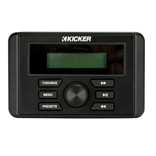 Suncoast Marine and Auto offers KICKER KMC3 Weather-Resistant Gauge-Style Media Center w/Bluetooth [46KMC3]