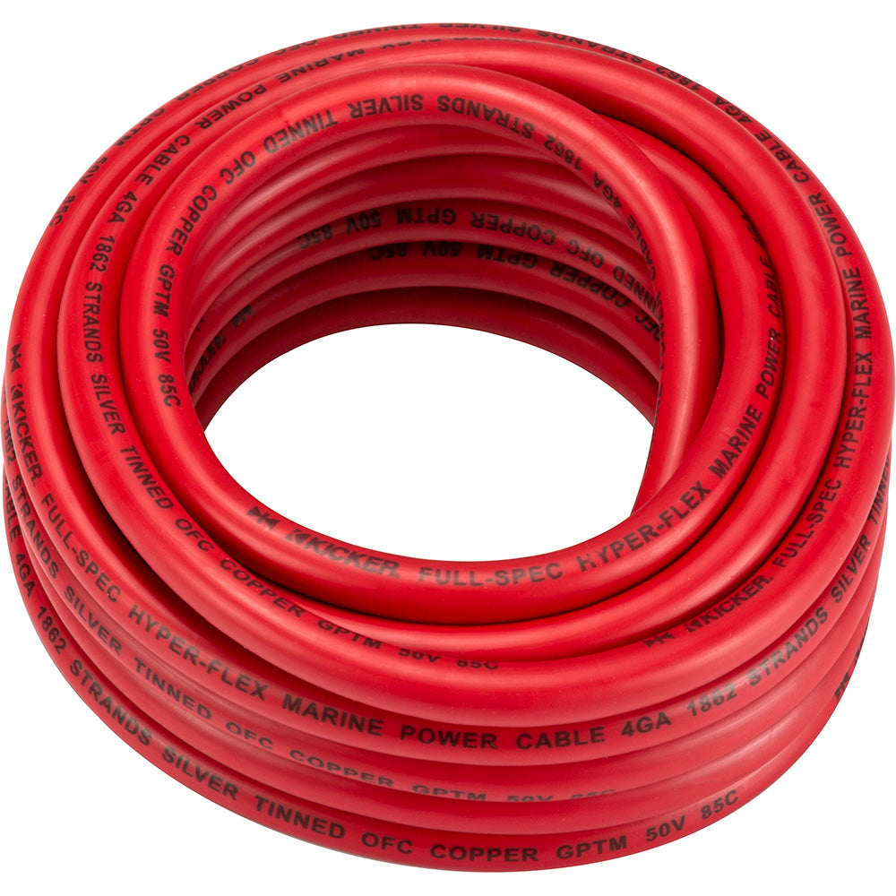 Suncoast Marine and Auto offers KICKER KMWPR420 20' 4AWG Power Wire - Red [47KMWPR420]