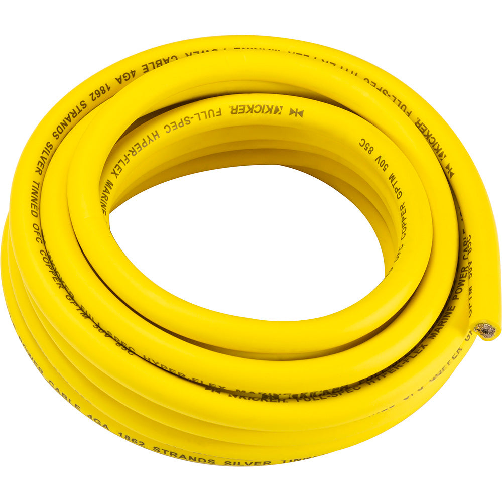 Suncoast Marine and Auto offers KICKER KMWPY420 20' 4AWG Power Wire - Yellow [47KMWPY420]