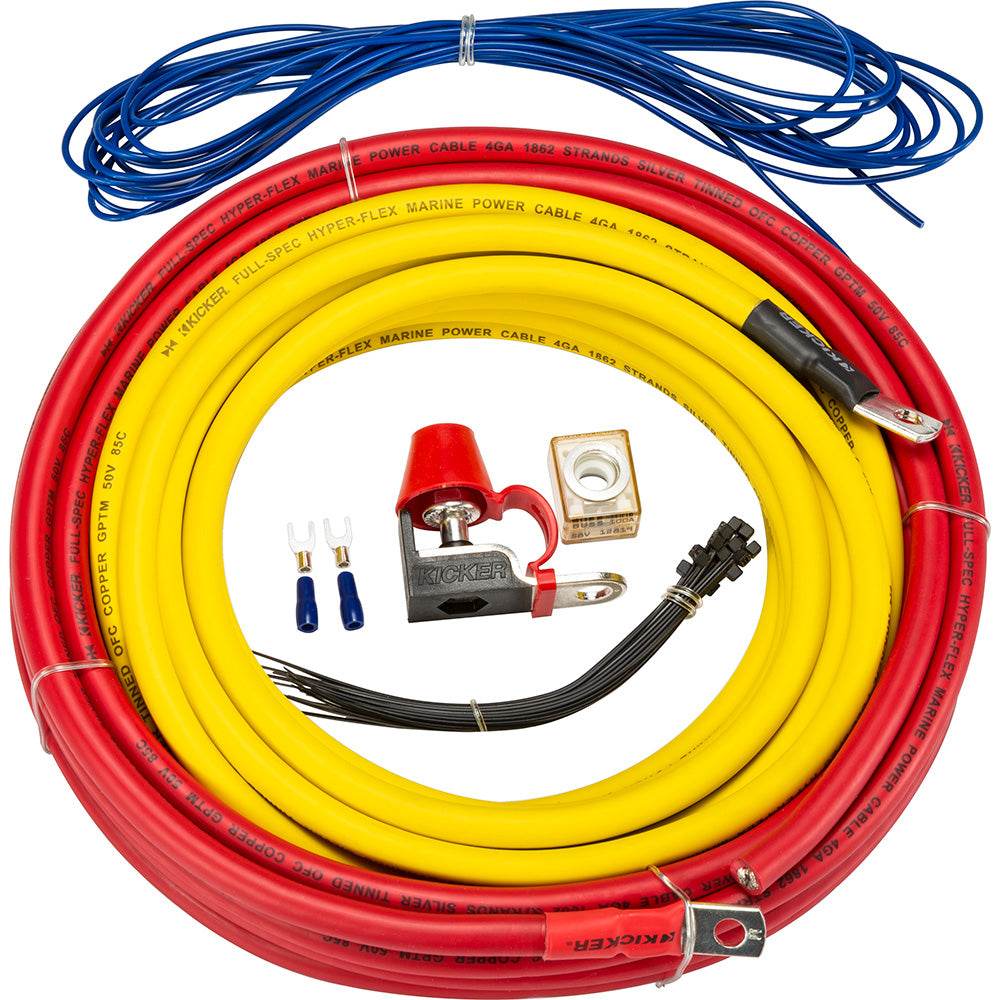 Suncoast Marine and Auto offers KICKER KMPK4 4AWG Amp Power Kit [47KMPK4]