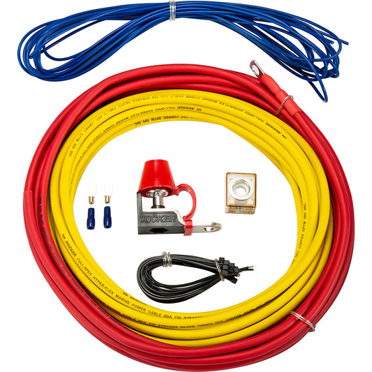 Suncoast Marine and Auto offers KICKER KMPK8 8AWG Amp Power Kit [47KMPK8]