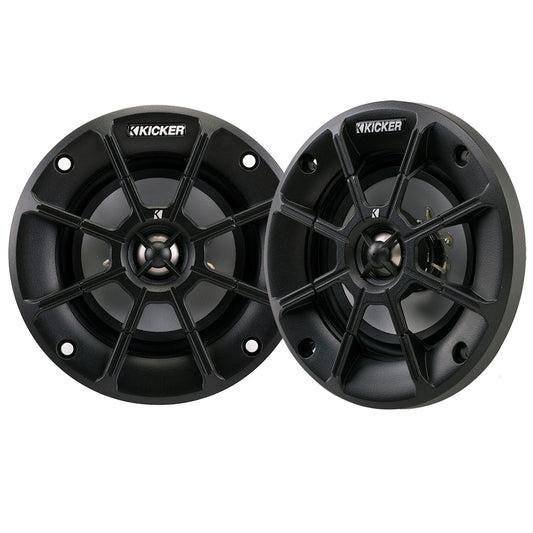 Suncoast Marine and Auto offers KICKER PS4 4" Powersports Weather-Proof Coaxial Speakers - 2-Ohm, Black [40PS42]