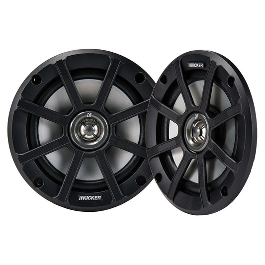 Suncoast Marine and Auto offers KICKER PSC65 6.5" Powersports Weather-Proof Coaxial Speakers - 2-Ohm, Black [51PSC652]