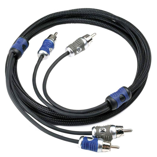 Suncoast Marine and Auto offers KICKER Q-Series 2-Channel RCA Interconnect - 1M [46QI21]