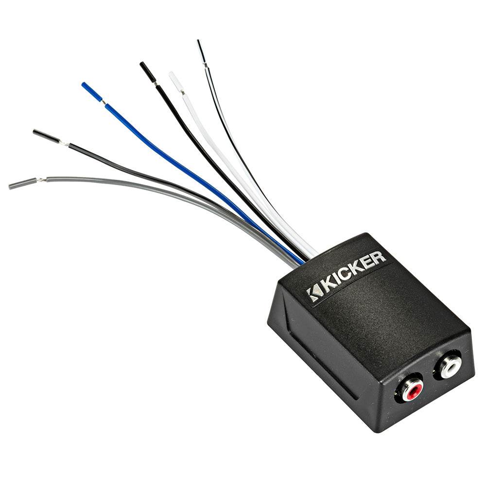 Suncoast Marine and Auto offers KICKER K-Series Interconnect - Speaker to RCA w/Line-Out Converter 12V Turn-On Lead [46KISLOC2]