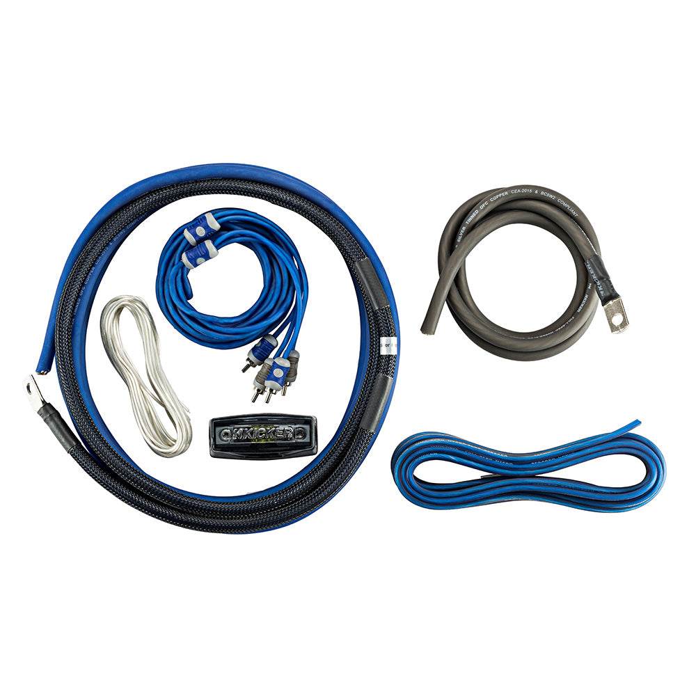 Suncoast Marine and Auto offers KICKER K-Series 4AWG Amp Kit w/2-Channel Interconnects [46CK4]