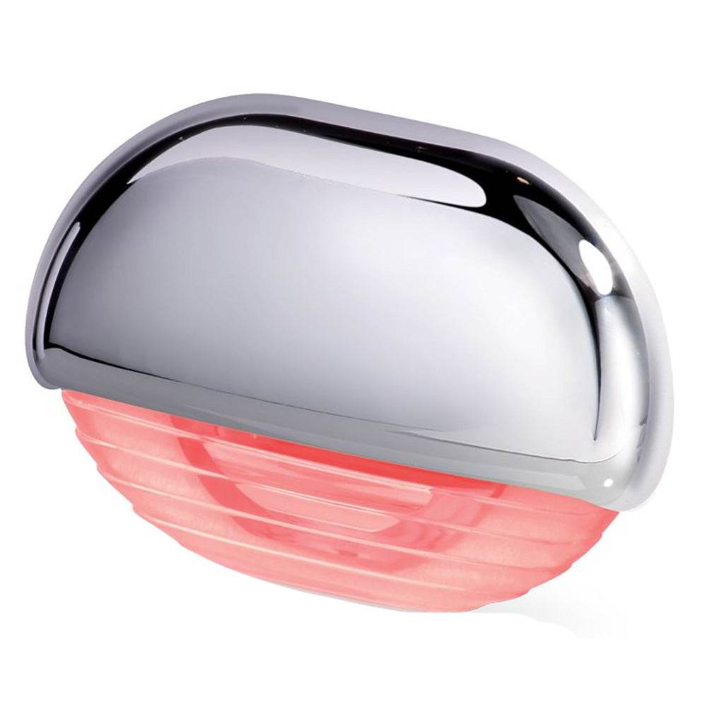 Suncoast Marine and Auto offers Hella Marine Easy Fit Step Lamp - Red w/Chrome Cap [958126201]