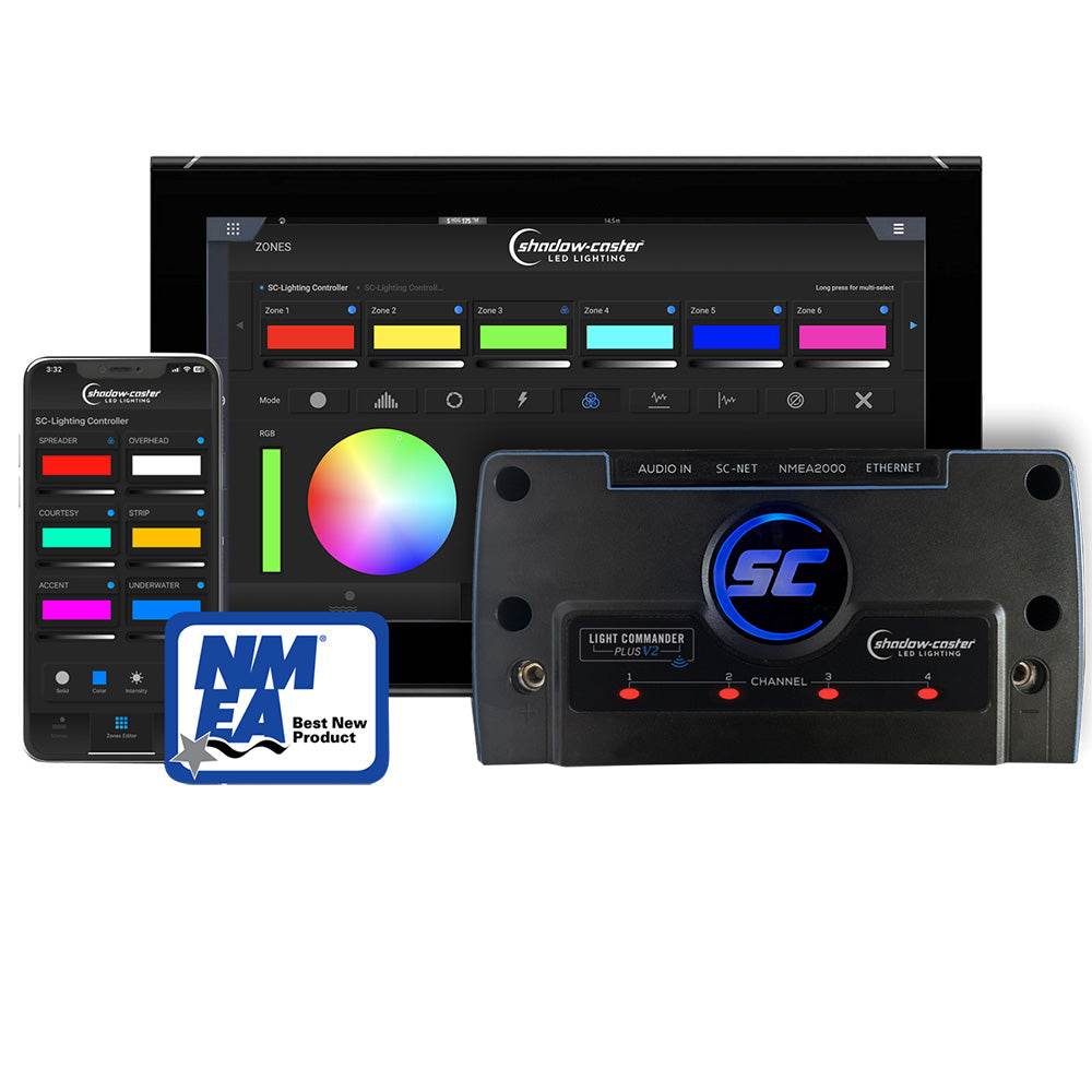 Suncoast Marine and Auto offers Shadow-Caster Light Commander Version 2 - 6-Zone Lighting Controller w/Bluetooth/Wi-Fi, NMEA 2000, and HTML Ethernet Connectivity [SCM-LC-N2K-PLUS-V2]