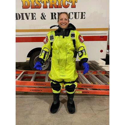 Suncoast Marine and Auto offers First Watch RS-1005 Ice Rescue Suit - Hi-Vis Yellow - S/M (Built to Fit 46-58) [RS-1005-HV-M]