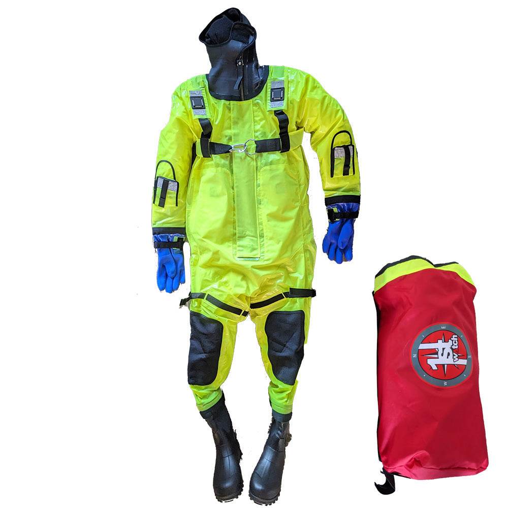 Suncoast Marine and Auto offers First Watch RS-1005 Ice Rescue Suit - Hi-Vis Yellow - S/M (Built to Fit 46-58) [RS-1005-HV-M]