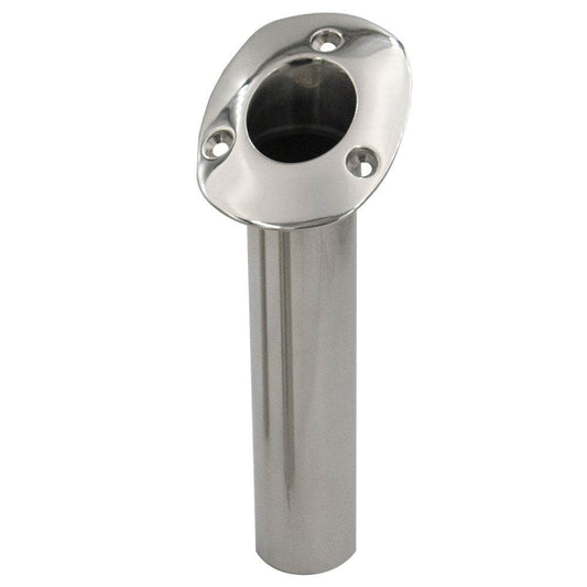 Suncoast Marine and Auto offers C.E. Smith 70 Series Standard Flush Mount Rod Holder - 30 Degree - Stainless Steel - Gimbal Bar Bottom - Black Liner [536720]