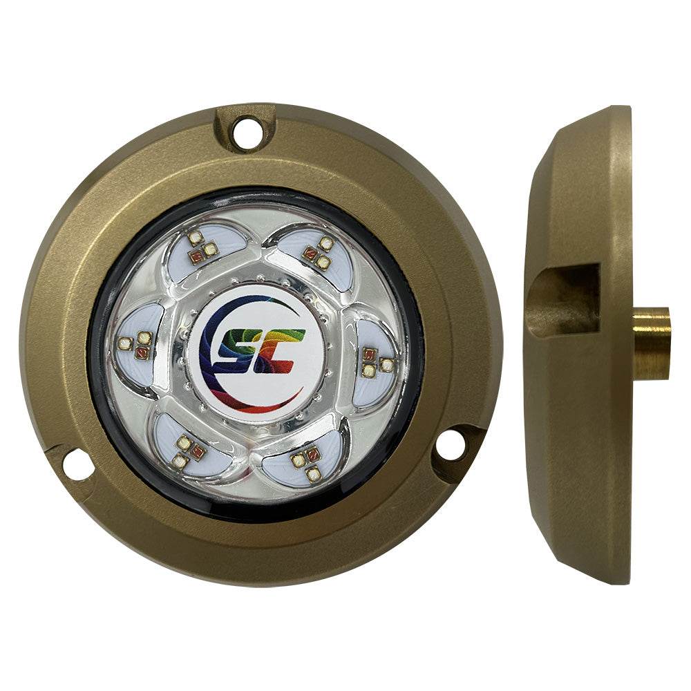 Suncoast Marine and Auto offers Shadow-Caster SC2 Series Bronze Surface Mount Underwater Light - Full-Color [SC2-CC-BZSM]