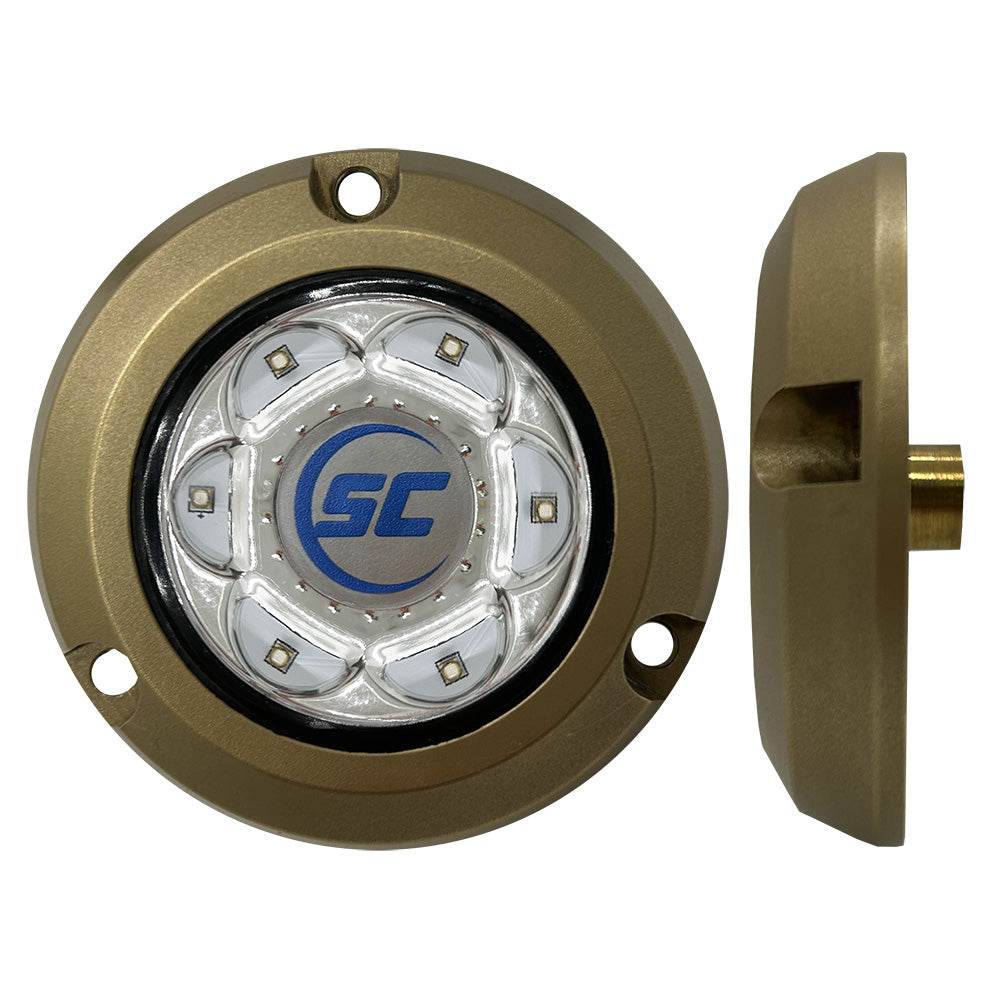 Suncoast Marine and Auto offers Shadow-Caster SC2 Series Bronze Surface Mount Underwater Light - Bimini Blue [SC2-BB-BZSM]