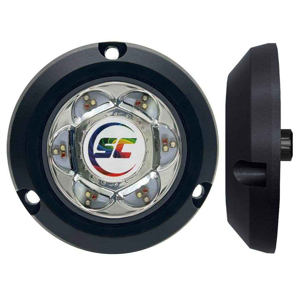 Suncoast Marine and Auto offers Shadow-Caster SC2 Series Polymer Composite Surface Mount Underwater Light - Full Color [SC2-CC-CSM]