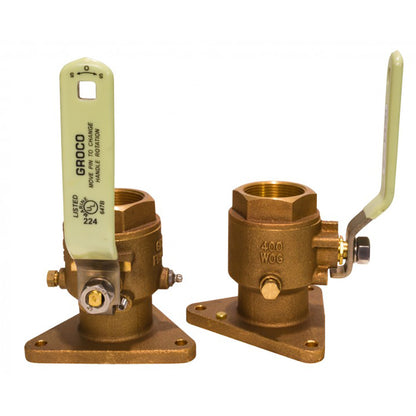 Suncoast Marine and Auto offers GROCO 2-1/2" Bronze Tri-Flanged Ball Valve/Seacock [FBV-2500]