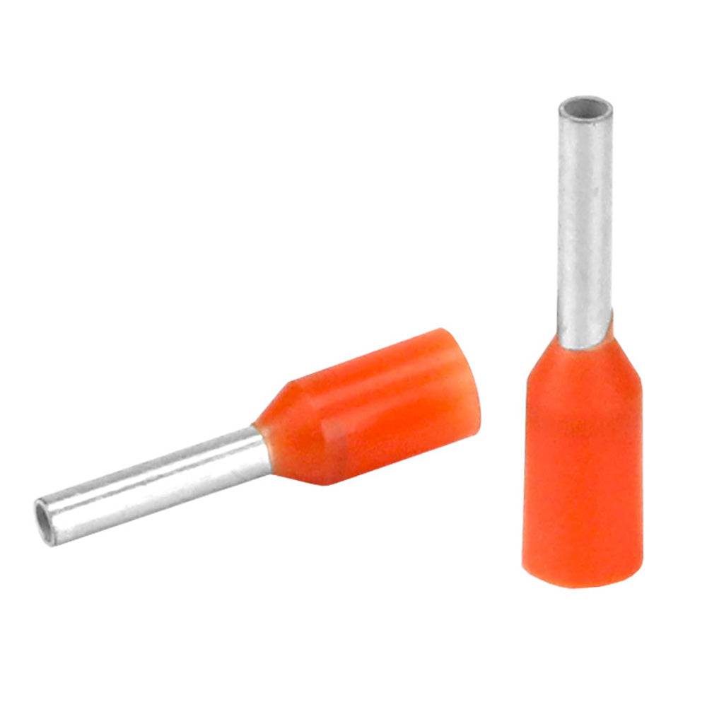 Suncoast Marine and Auto offers Pacer Orange 20-22 AWG Wire Ferrule - 6mm Length - 25 Pack [TFRL22-6MM-25]