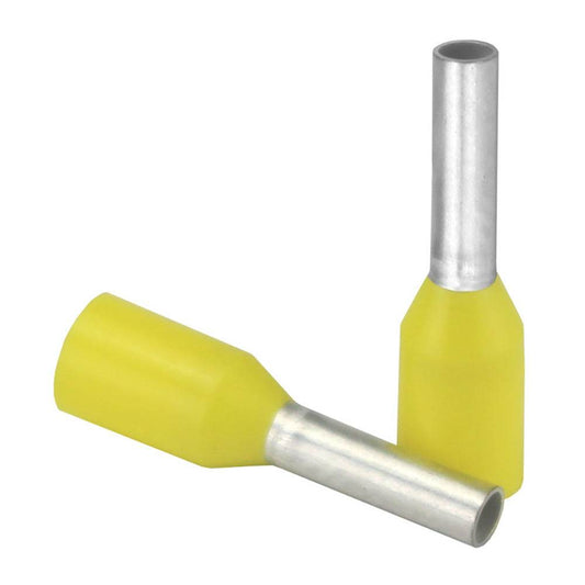 Suncoast Marine and Auto offers Pacer Yellow 18 AWG Wire Ferrule - 6mm Length - 25 Pack [TFRL18-6MM-25]