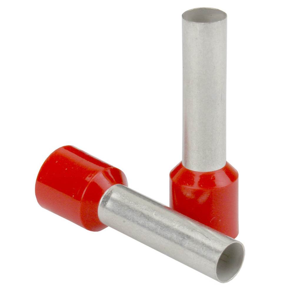 Suncoast Marine and Auto offers Pacer Red 16 AWG Wire Ferrule - 8mm Length - 25 Pack [TFRL16-8MM-25]