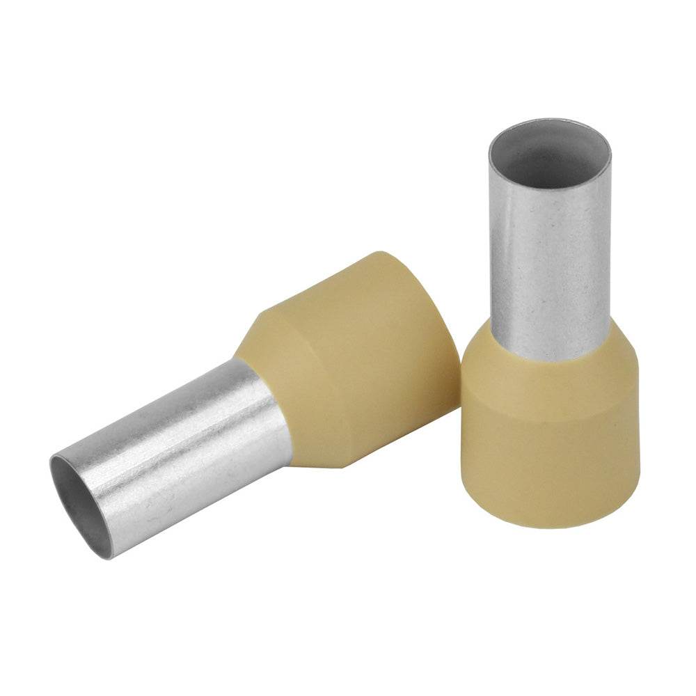 Suncoast Marine and Auto offers Pacer Beige 2 AWG Wire Ferrule - 16mm Length - 10 Pack [TFRL2-16MM-10]