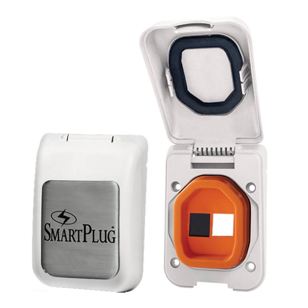 Suncoast Marine and Auto offers SmartPlug Data Port Case/Inlet Only - White Cover w/One Blank Plug One Open Port [BDBPW]