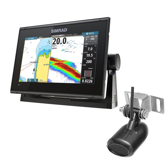 Suncoast Marine and Auto offers Simrad GO9 XSE Combo w/Transom Mount Transducer 83/200 kHz [000-16293-001]