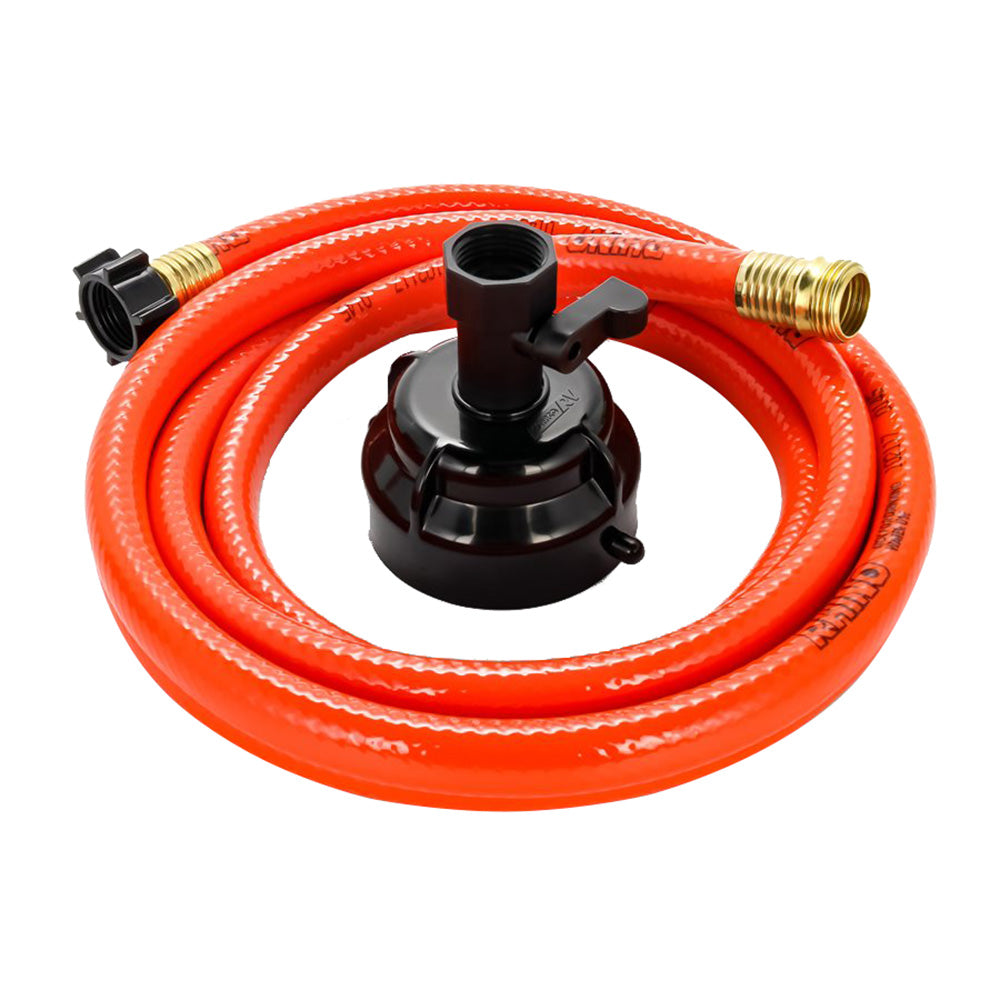 Suncoast Marine and Auto offers Camco RhinoFlex 10 Clean Out Hose w/Rinser Cap - 5/8" Internal Diameter [22999]