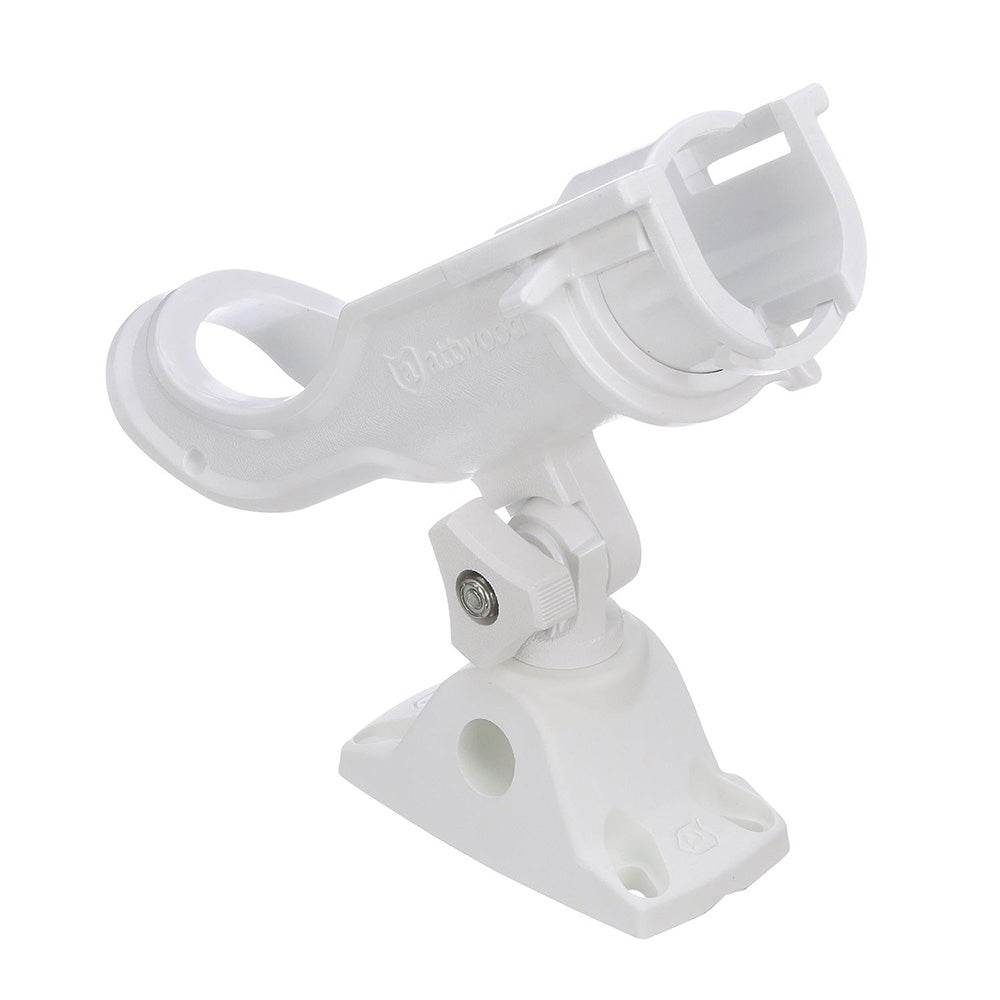 Suncoast Marine and Auto offers Attwood Heavy-Duty Adjustable Rod Holder w/Combo Mount - White [5009W4]