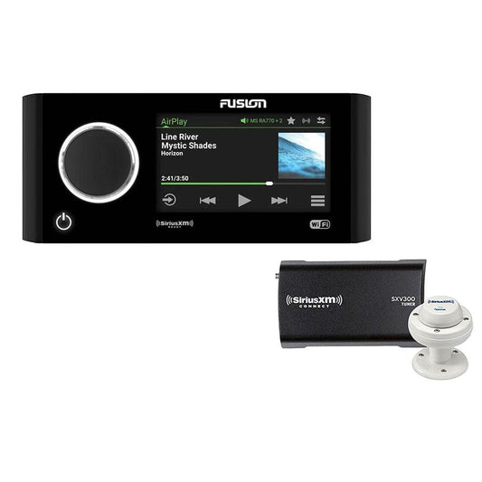 Suncoast Marine and Auto offers Fusion Apollo MS-RA770 Touchscreen AM/FM/BT/SiriusXM Stereo w/SiriusXM SXV300 Connect Tuner Marine/RV Antenna [010-01905-00/SXM]