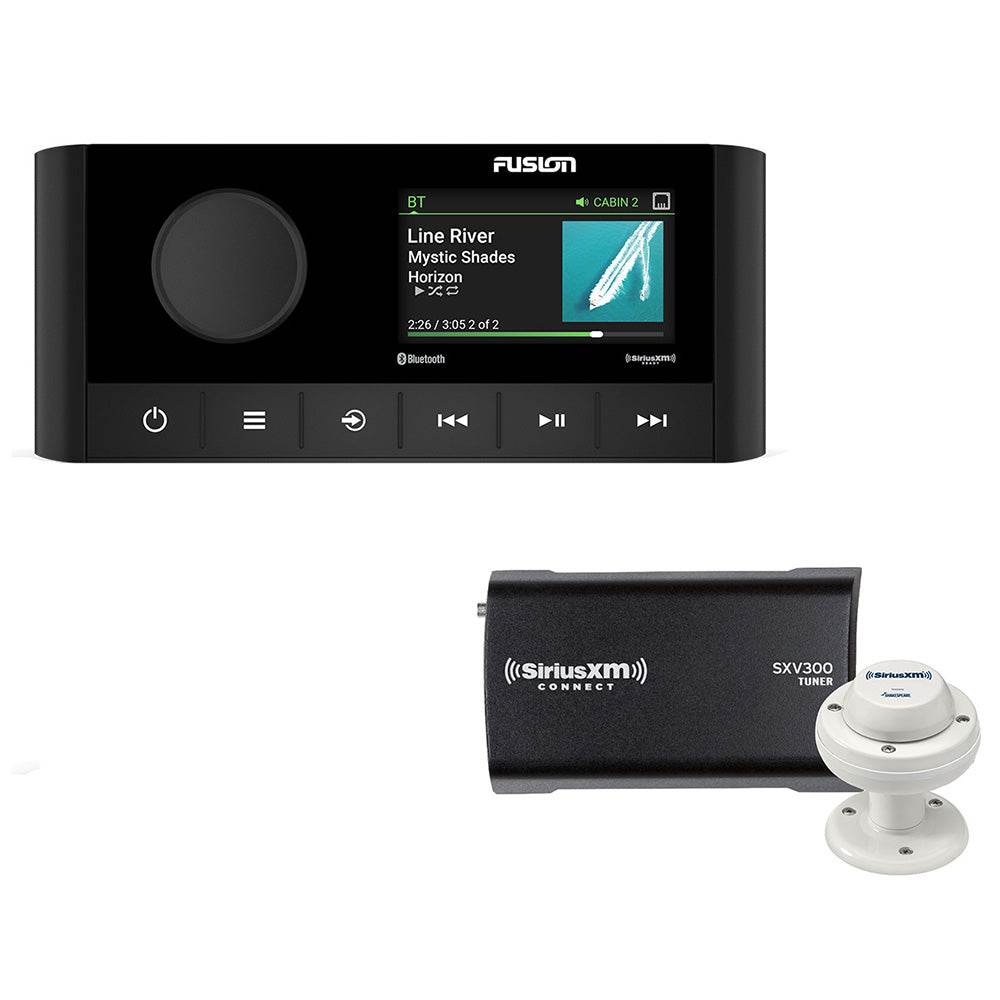 Suncoast Marine and Auto offers Fusion MS-RA210 2-Zone USB Stereo w/SiriusXM SXV300 Connect Tuner Marine/RV Antenna [010-02250-00/SXM]