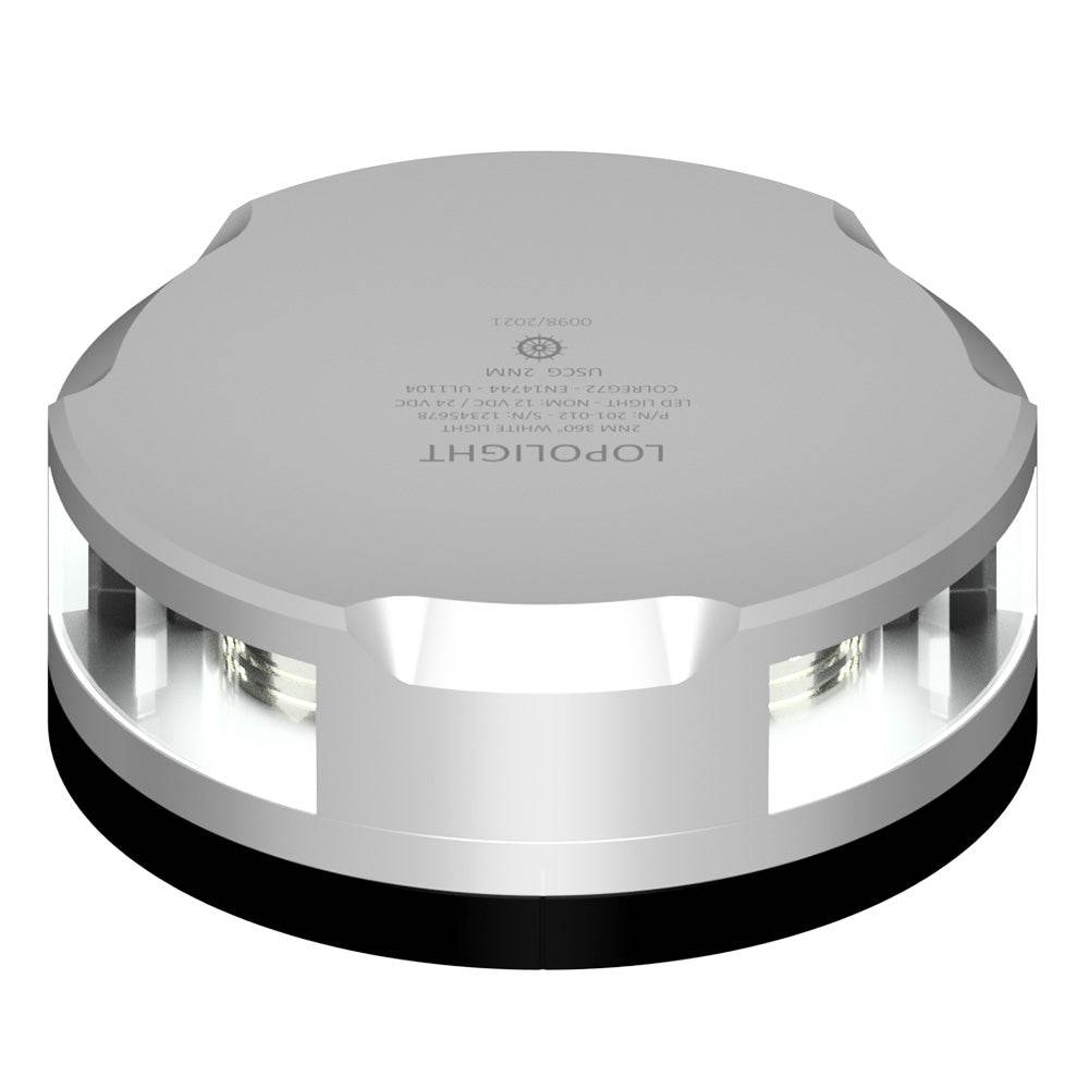 Suncoast Marine and Auto offers Lopolight 360-Degree Anchor Light - 2NM - Silver Housing w/FB Base [201-012-FB]