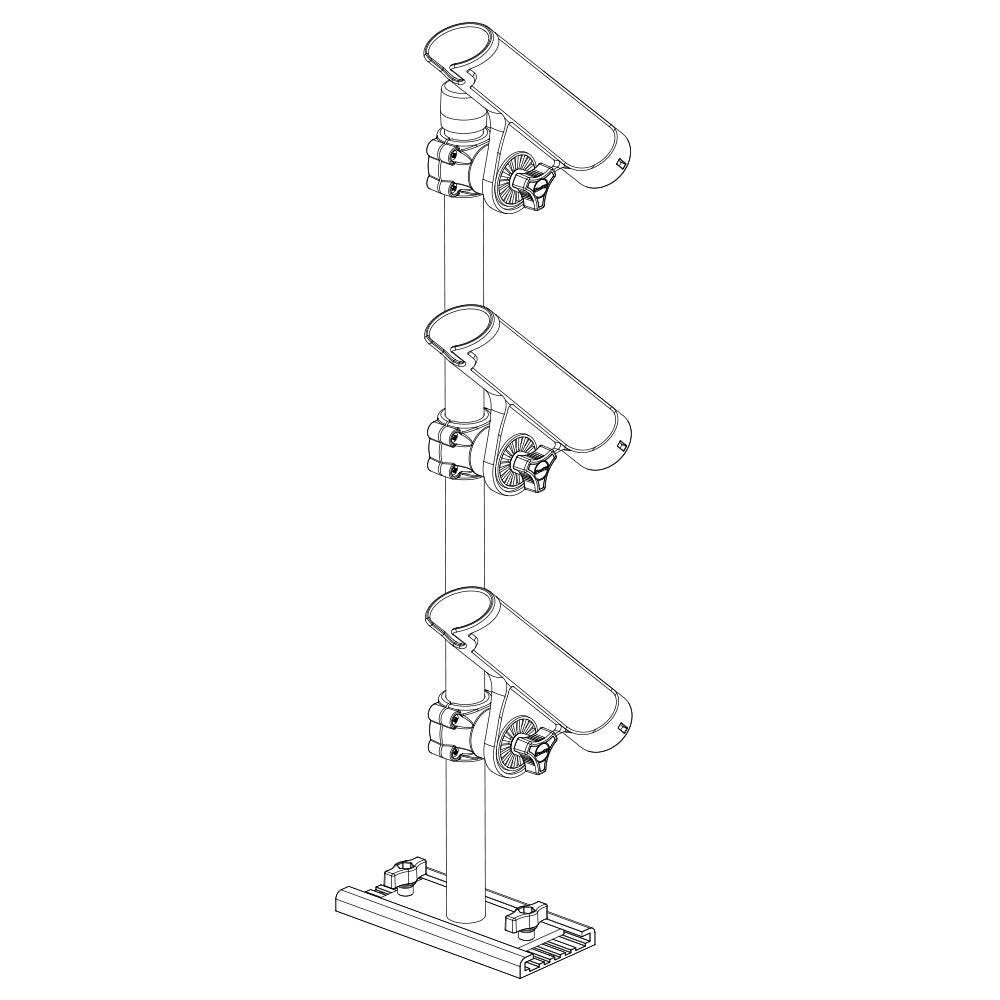 Suncoast Marine and Auto offers Scotty 333 Track Mounted Rod Tree - Rodmaster II Rod Holders [0333]