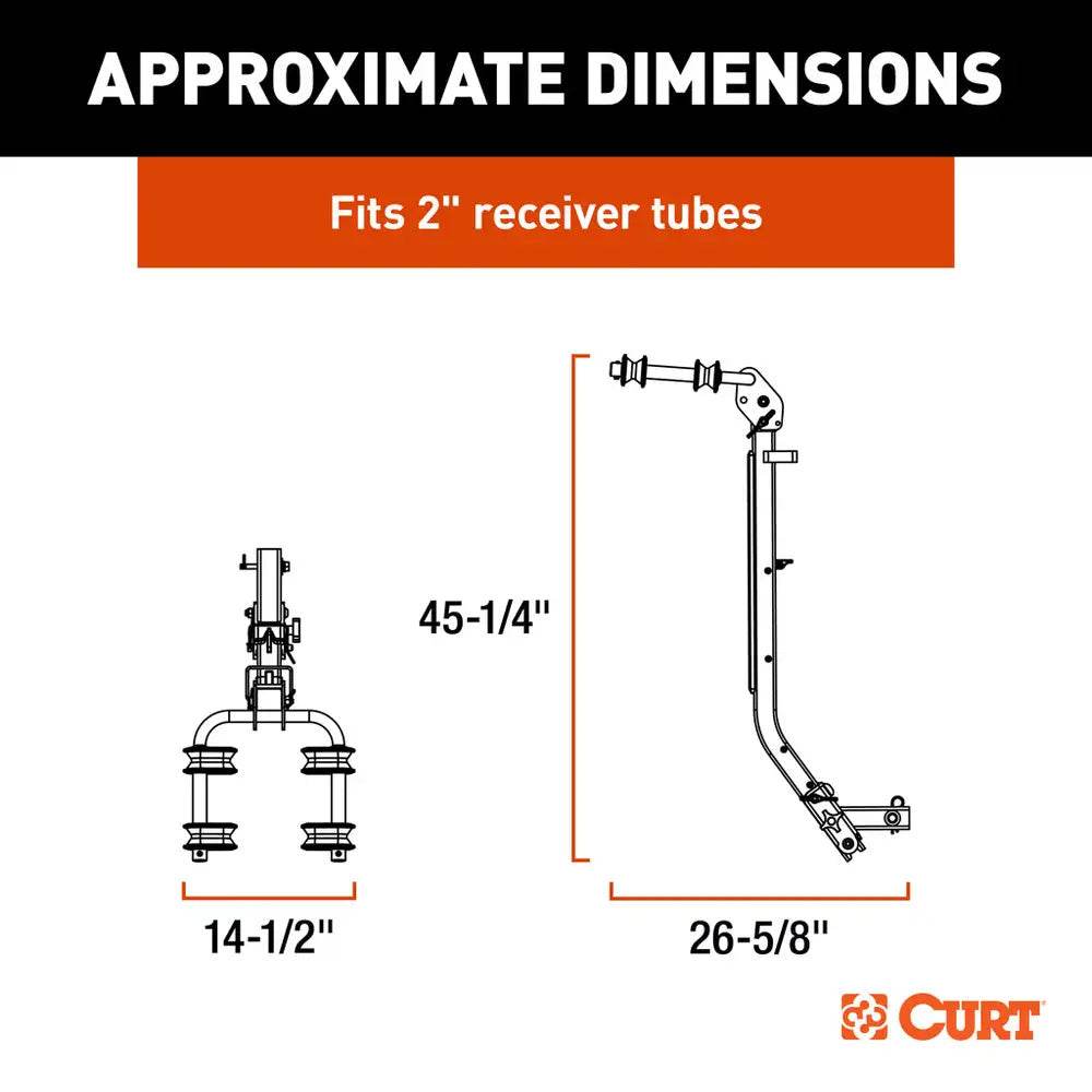 Suncoast Marine and Auto offers CURT ActiveLink SE Series Bike Rack - 2 Bikes Up to 90 lbs [18410]