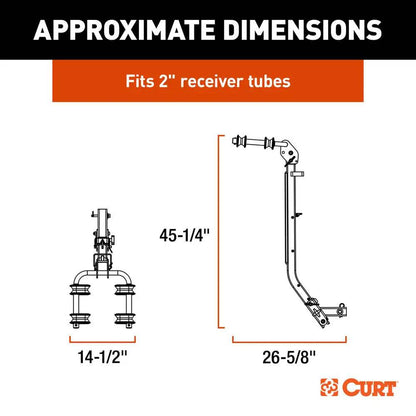 Suncoast Marine and Auto offers CURT ActiveLink SE Series Bike Rack - 2 Bikes Up to 90 lbs [18410]