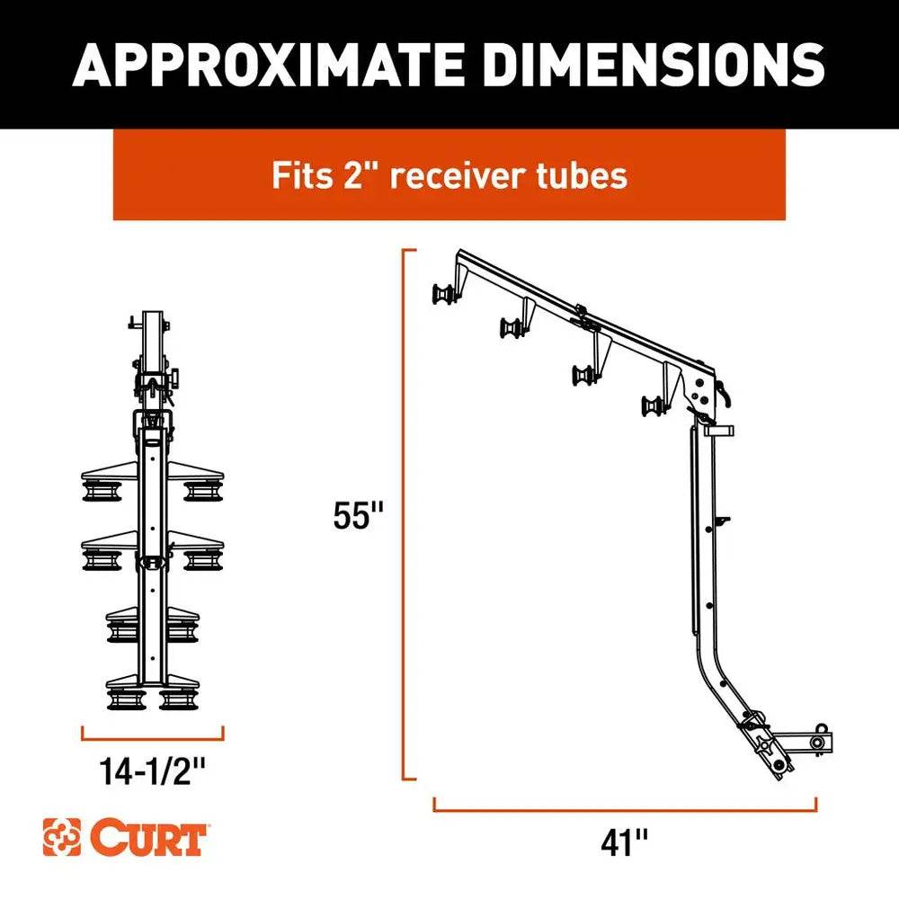 Suncoast Marine and Auto offers CURT ActiveLink Ultra Series Bike Rack - 4 Bikes Up to 180 lbs [18412]