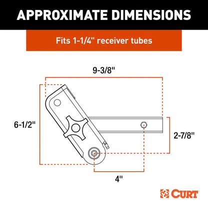 Suncoast Marine and Auto offers CURT ActiveLink 1-1/4" Receiver Shank - Up to 3500 lbs [18401]