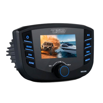 Suncoast Marine and Auto offers DS18 Marine Headunit TFT Screen - 3 Zones - 4V Output - Bluetooth - RDS 4x50 Watts [MRX300]