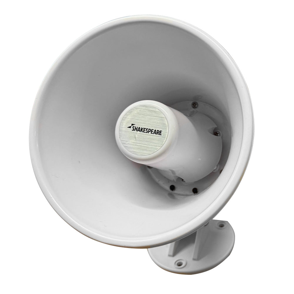 Suncoast Marine and Auto offers Shakespeare 15W 4-Ohm 5" Loud Hailer Speaker w/Bracket Talkback - White [HS-5A]