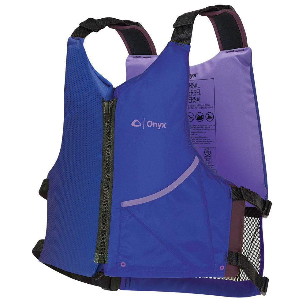 Suncoast Marine and Auto offers Onyx Universal Paddle PFD Life Jacket - Adult - Blue/Purple [121900-600-004-24]