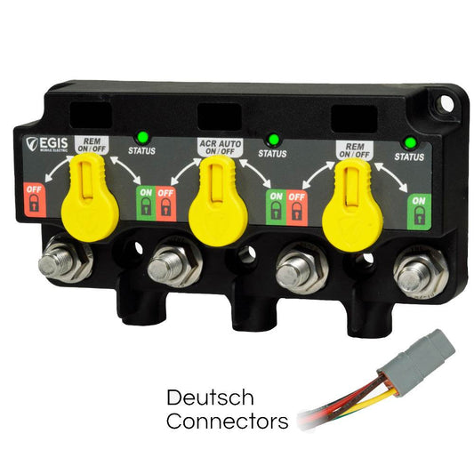 Suncoast Marine and Auto offers Egis XD Series Triple Flex 2 Relay-ACR-Relay w/Knobs 3X DTM Connector [8830-1535]