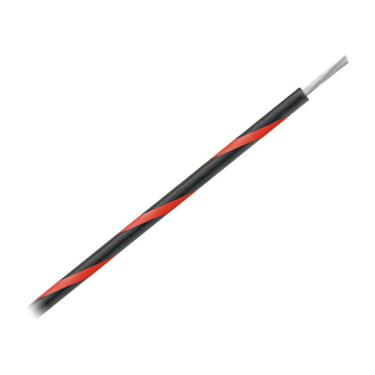 Suncoast Marine and Auto offers Pacer 16 AWG Gauge Striped Marine Wire 500' Spool - Black w/Red Stripe [WUL16BK-2-500]