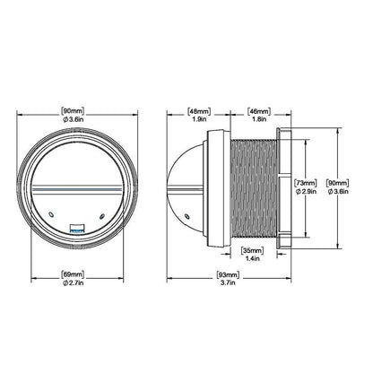 Suncoast Marine and Auto offers Ritchie V-57W.2 Explorer Compass - Dash Mount - White [V-57W.2]