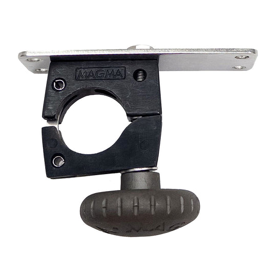 Suncoast Marine and Auto offers Magma Horizontal Round Rail Mount w/Knob - 1-1/2" [T10-591]