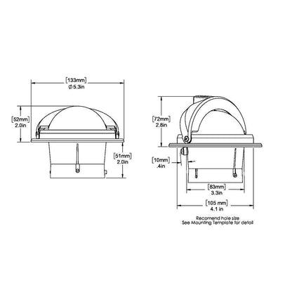 Suncoast Marine and Auto offers Ritchie F-82 Voyager Compass - Flush Mount - Black [F-82]