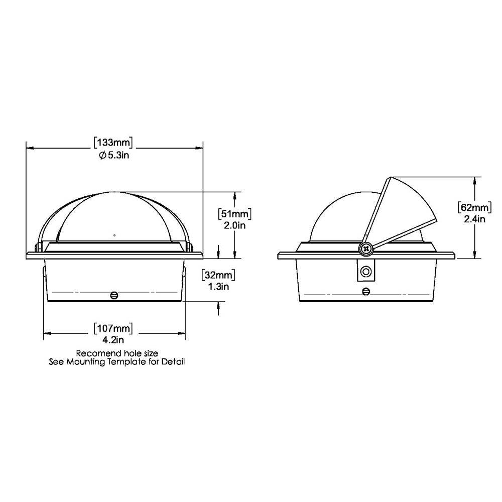 Suncoast Marine and Auto offers Ritchie F-83 Voyager Compass - Flush Mount - Black [F-83]